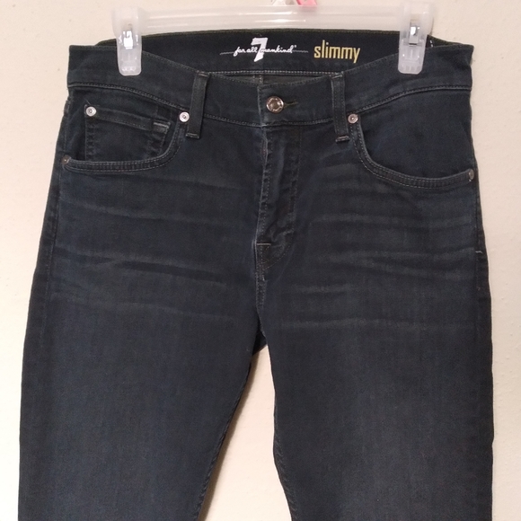 7 For All Mankind Slimmy dark wash jeans, size 30 - Picture 5 of 6